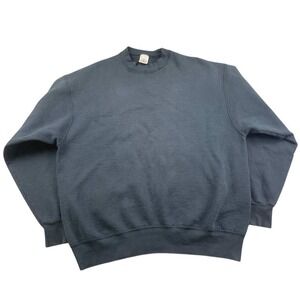 Vintage 90s Munsingwear Sweatshirt Men XL Black Heavy Weight USA Made Cotton